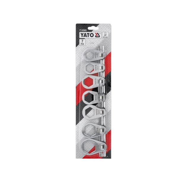 Ключи накидные Yato для монтажа масляных фильтров 6-гранные 3/8″ (24-36 мм) 7 шт. (YT-05985) - Фото 4 Ключи накидные Yato для монтажа масляных фильтров 6-гранные 3/8″ (24-36 мм) 7 шт. (YT-05985) - изображение 4