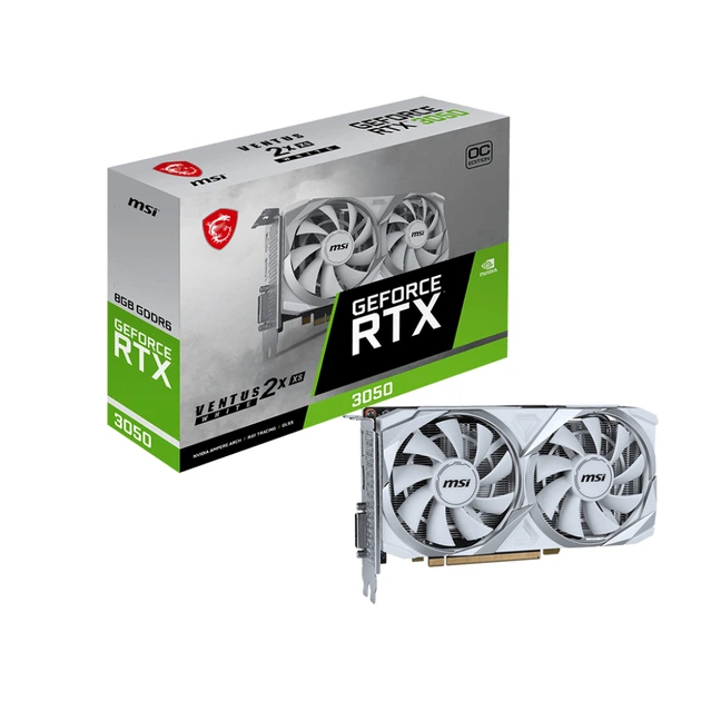 Відеокарта MSI GeForce RTX3050 8Gb VENTUS 2X XS WHITE OC (RTX 3050 VENTUS 2X XS WHITE 8G OC) - изображение 5