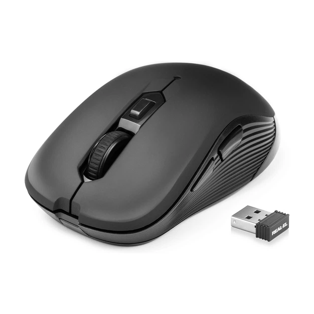 Мышка REAL-EL RM-331W Wireless Black (EL123200044) - Фото 1 Мышка REAL-EL RM-331W Wireless Black (EL123200044) - изображение 1