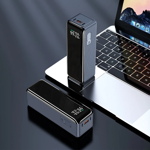 Батарея мобильная универсальная ATRIA WPD-160SB 30000mah 160W Blue внешний аккумулятор для ноутбука - изображение 4