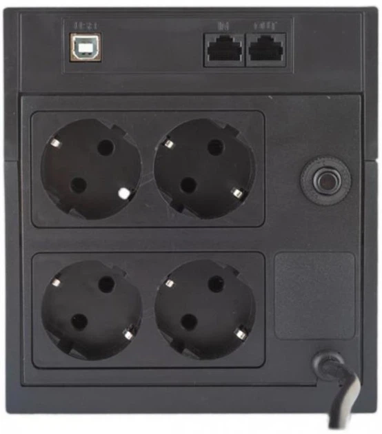 Джерело безперебійного живлення Powercom RPT-1500AP, 4xSchuko, LCD (00210225) - зображення 3