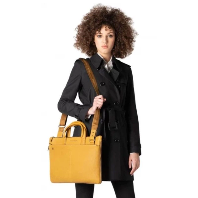 Сумка для ноутбука Piquadro BLACK SQUARE (B3) Yellow CA4021B3_G - изображение 4