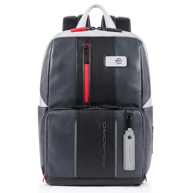 Рюкзак для ноутбука с подсветкой Piquadro URBAN (UB00) Grey-Black CA3214UB00BML_GRN - Фото 1 Рюкзак для ноутбука с подсветкой Piquadro URBAN (UB00) Grey-Black CA3214UB00BML_GRN - изображение 1