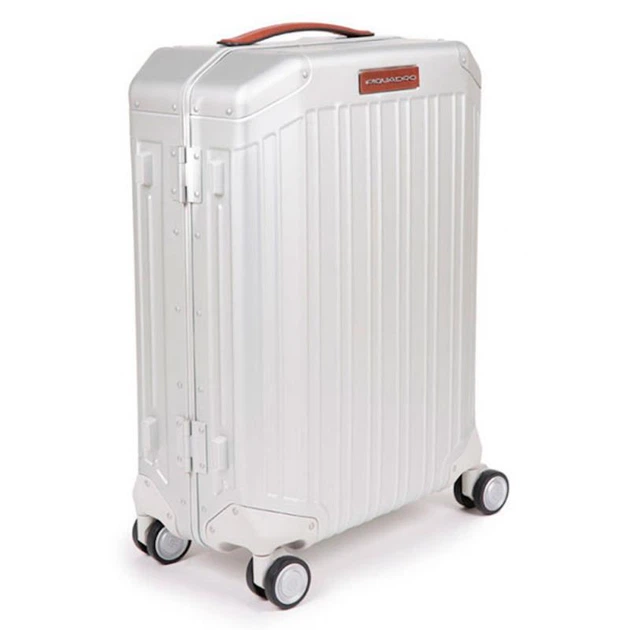 Валіза Piquadro Alu (ALU) Grey-Tobacco BV4425ALU_GRCU (Маленька) - зображення 3