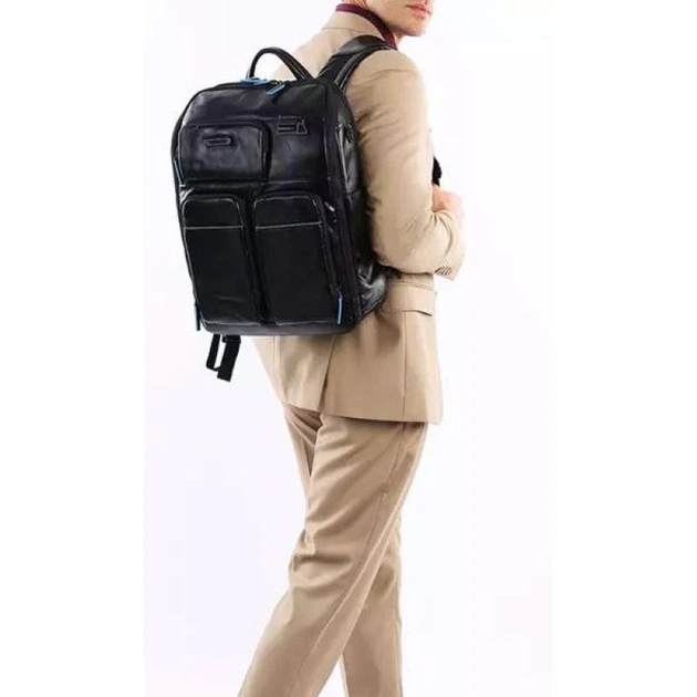 Рюкзак для ноутбука Piquadro B2 REVAMP(B2V) Black CA5381B2V_N - зображення 2