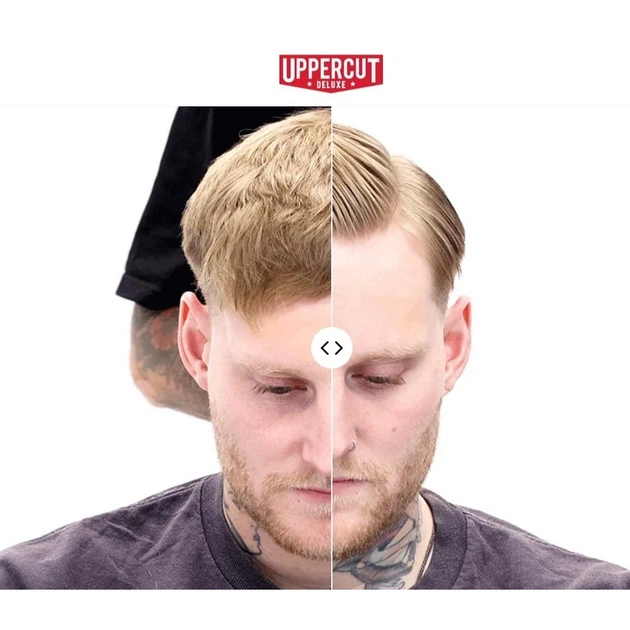 Помада для укладання волосся Uppercut Deluxe Pomade Barber Tin 300 г 817891025490 - зображення 5