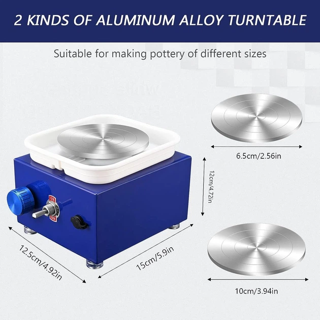 Детский мини гончарный круг Kotsy 15 x 10 x 10 см - изображение 7