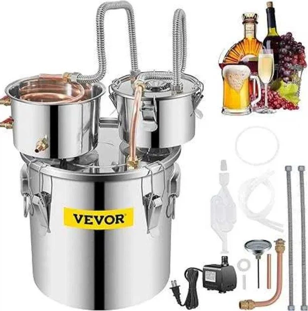 Бытовой дистиллятор Vevor 24,9 x 35 x 33 см - изображение 2