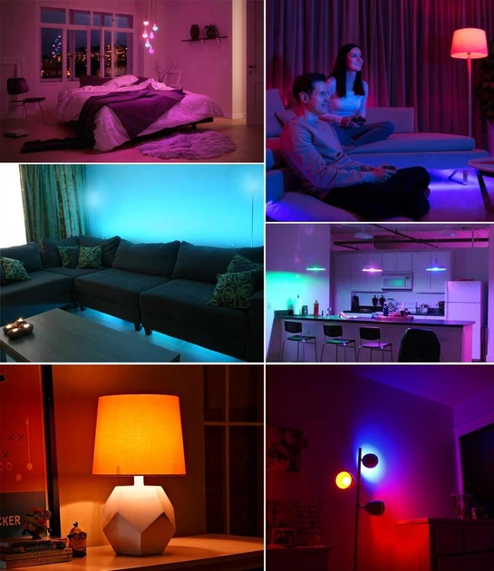 Розумна світлодіодна лампа Xiaomi Philips LED COLOR Wi-Fi Smart Bulb 7.5Вт E27 (керування зі смартфону) GPX4017RT CN - зображення 5