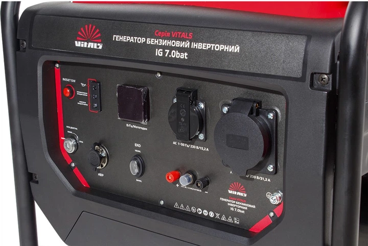Генератор бензиновый инверторный Vitals IG 7.0bat (213518) - Фото 10 Генератор бензиновый инверторный Vitals IG 7.0bat (213518) - изображение 10