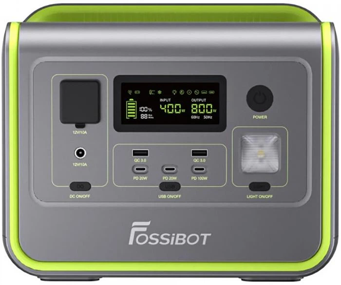 FOSSIBOT F800 ポータブル電源 800W Зарядна станція Fossibot F800 800W 512Wh – фото, відгуки