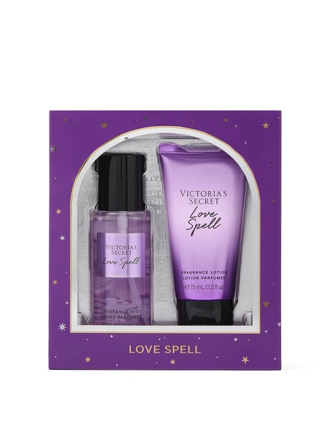 Подарунковий набір спрей міст + лосьйон Victoria's Secret Love Spell Duo Gift Set 2024, 75 мл + 75 мл - Фото 1 Подарунковий набір спрей міст + лосьйон Victoria's Secret Love Spell Duo Gift Set 2024, 75 мл + 75 мл - зображення 1