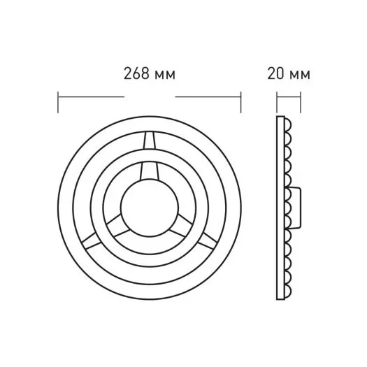Светильник светодиодный 1-MLM-3641-C MAXUS Led Module 36W 4100K Circle - Фото 2 Светильник светодиодный 1-MLM-3641-C MAXUS Led Module 36W 4100K Circle - изображение 2