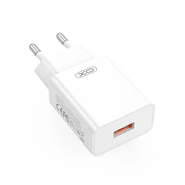 Мережевий зарядний пристрій XO L127 QC18W USB-A, White (L127.white) - Фото 3 Мережевий зарядний пристрій XO L127 QC18W USB-A, White (L127.white) - зображення 3