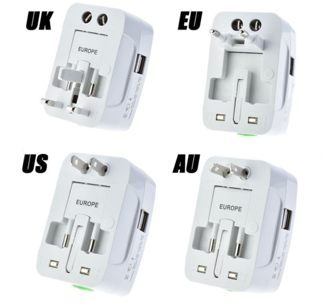 Універсальний мережний адаптер перехідник Universal Adaptor з штекерами EU UK US AU - Фото 2 Універсальний мережний адаптер перехідник Universal Adaptor з штекерами EU UK US AU - зображення 2