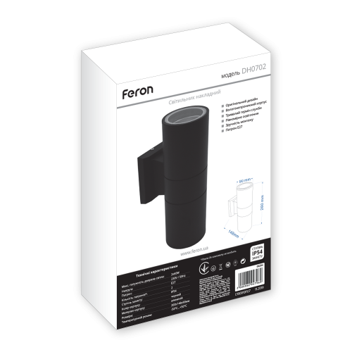 Архитектурный светильник Feron DH0702 черный - изображение 8
