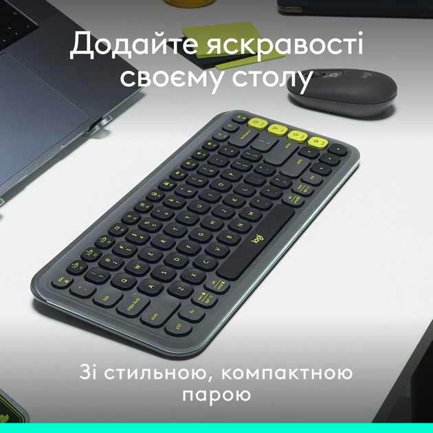 IT набір Logitech Pop Icon Combo Graphite (L920-013156) (7031714) - изображение 2