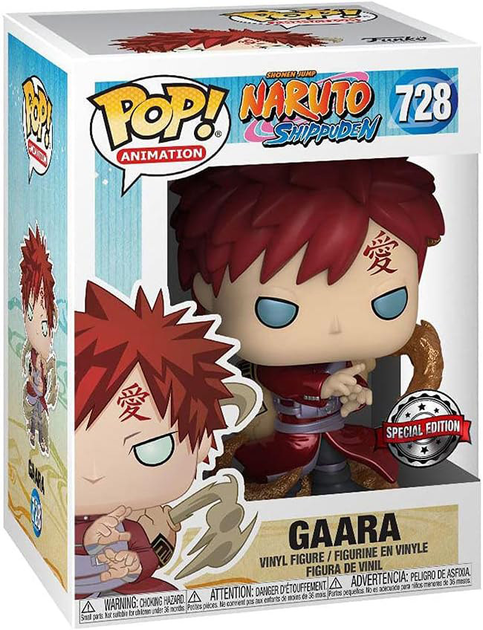 Фігурка Funko Pop! Naruto Gaara Metallic Exclusive 9 см (889698488396) - зображення 1