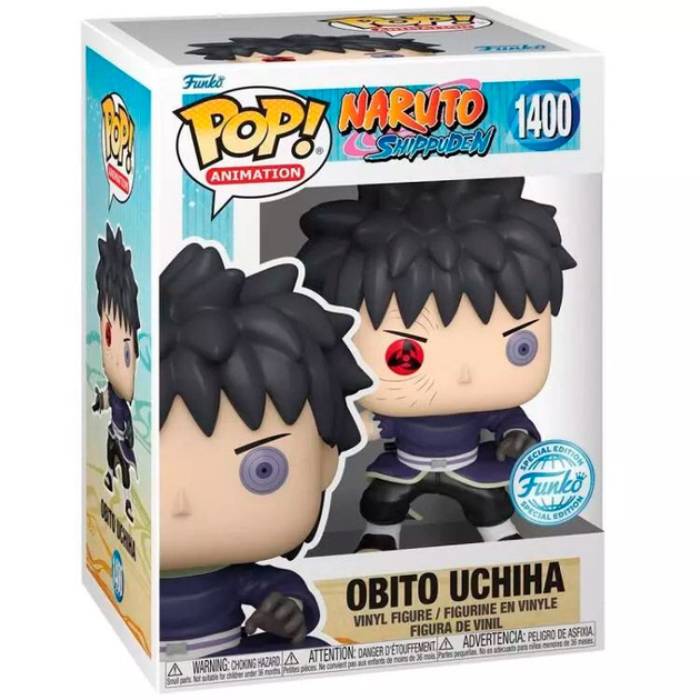 Figurka Funko Pop! Naruto Shippuden Obito Uchiha Exclusive 9 cm (889698682701) - obraz 1