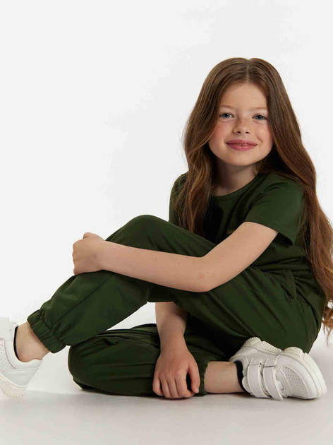 Koszulka młodzieżowa dziewczęca Tup Tup 101500-5010 152 cm Khaki (5907744499747) - obraz 3