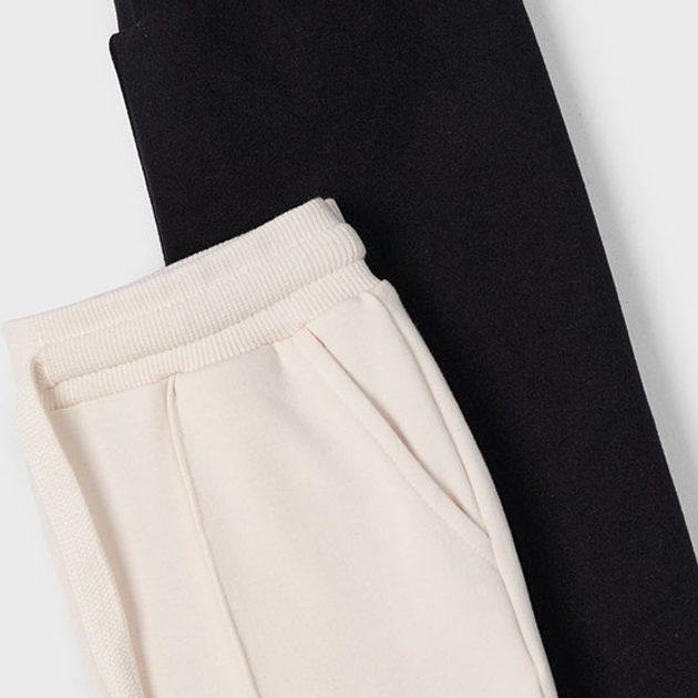 Komplet dziecięcy dla dziewczynki (bluza rozpinana + legginsy + spodnie) Mayoral 4.888-81 92 cm Beżowy/Czarny (8445865484633) - obraz 4