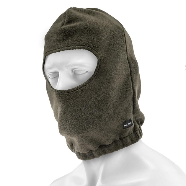 Балаклава тактическая Mil-Tec флисовая с резинкой Balaclava Fleece Olive - изображение 1