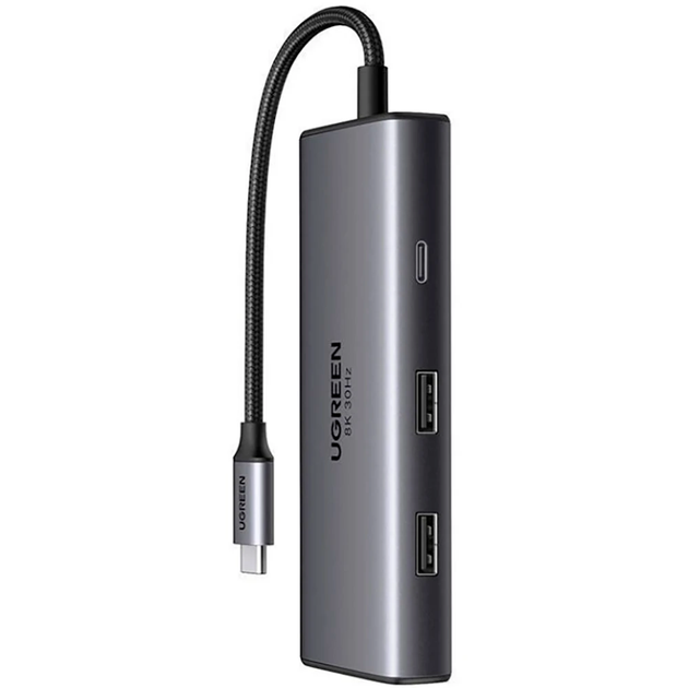 USB хаб, концентратор с быстрой зарядкой и HDMI Ugreen 15852 CM498 (6 в 1, Type-C, 100 Вт) - Фото 4 USB хаб, концентратор с быстрой зарядкой и HDMI Ugreen 15852 CM498 (6 в 1, Type-C, 100 Вт) - изображение 4