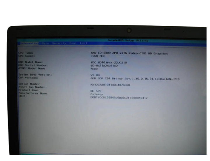 Материнская плата для ноутбука Gateway MS2370, NE522, NE52224u. (00933) Б/У - изображение 5