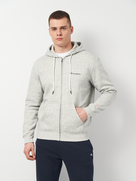 Толстовка на молнии мужская Champion 218289-EM021 S Серая (8054112583847) 