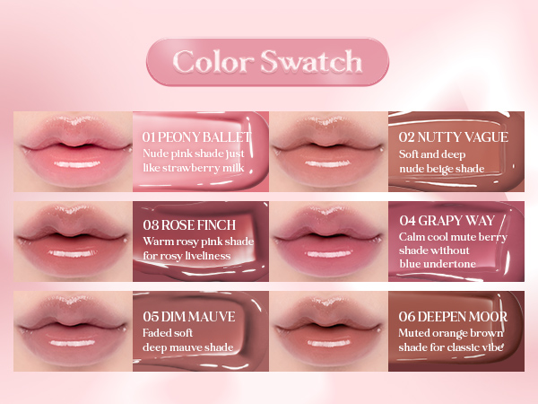 Блеск для губ в нюдово-лиловом оттенке Rom&nd Glasting Color Gloss No.05 Dim Mauve, 4 мл - Фото 3 Блеск для губ в нюдово-лиловом оттенке Rom&nd Glasting Color Gloss No.05 Dim Mauve, 4 мл - изображение 3