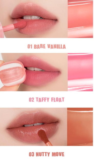 Глазурований тінт у персиковому відтінку Rom&nd Bare Water Tint No.03 Nutty Move, 4.5 мл - Фото 3 Глазурований тінт у персиковому відтінку Rom&nd Bare Water Tint No.03 Nutty Move, 4.5 мл - зображення 3