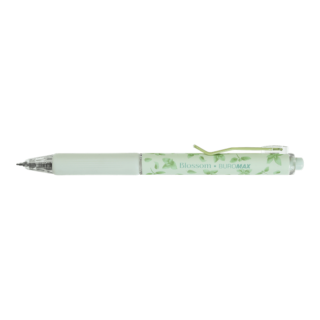 Ручка автоматична гелева Buromax Blossom 0.7мм синя М'ята (BM.8368-38) - Фото 2 Ручка автоматична гелева Buromax Blossom 0.7мм синя М'ята (BM.8368-38) - зображення 2