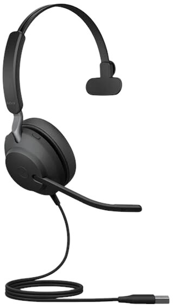 Навушники Jabra Evolve2 40 Mono USB-A Black (24089-889-999) - зображення 2