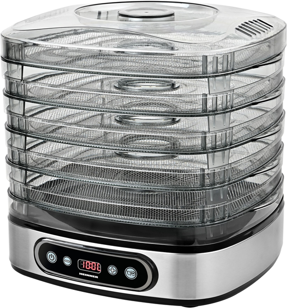 Сушилка для овощей и фруктов HEINNER HFD-K380SSBK - изображение 3