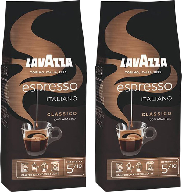 Kawa ziarnista Lavazza Espresso Italiano Classico 2 x 250 g (8000070018860/2) - obraz 1