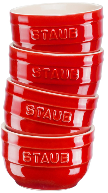 Набір рамекінів Staub Xs-Minis круглі червоні 9 см 4 шт (3272340049910) - зображення 1