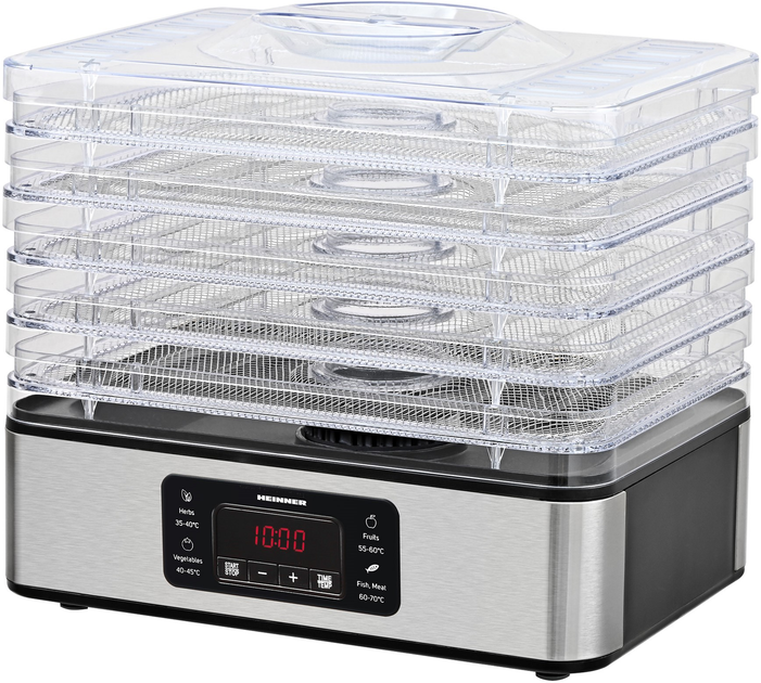 Сушилка для овощей и фруктов HEINNER HFD-K400SS - изображение 4