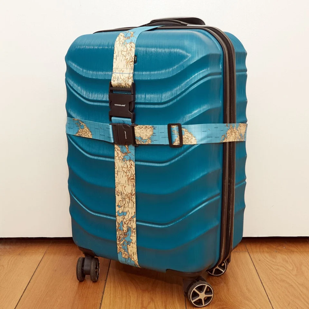 Guma bagażowa Kikkerland World Traveler Luggage Straps 2 szt. (0612615113091) - obraz 4
