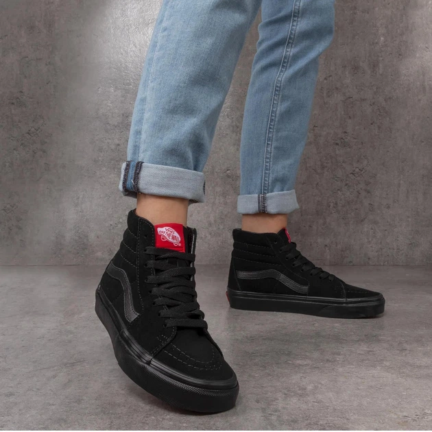 Жіночі кеди високі Vans Sk8-Hi VN000D5IBKA1 36 (6US) 22.5 см Чорні (700053654488) - зображення 2