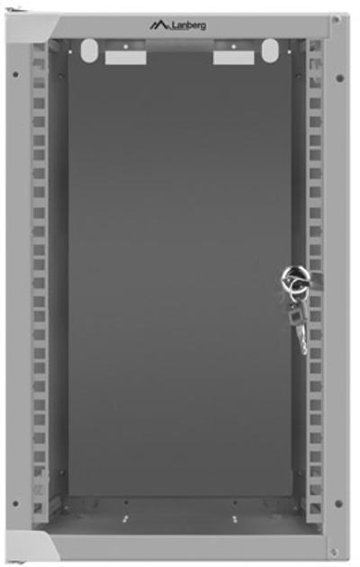 Серверна підвісна шафа Lanberg WF10 10" 9U 280x310 Grey (WF10-2309-10S) - зображення 3