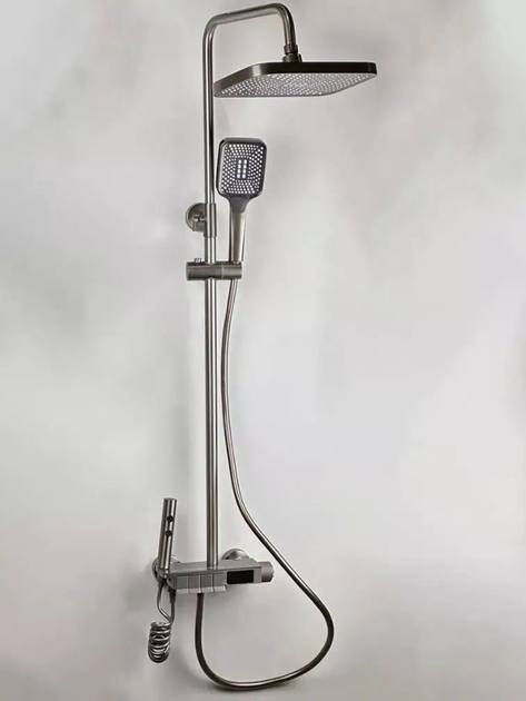 Душова система Shower Kraft А401 з тропічним душем 4в1 Silver (3_05846 ...