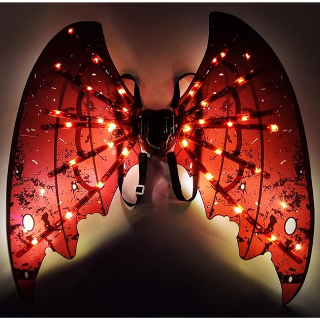 Рухомі електричні крила для дітей RIAS Shadow Angel №2 з підсвічуванням Red-Black (3_05816) - зображення 2