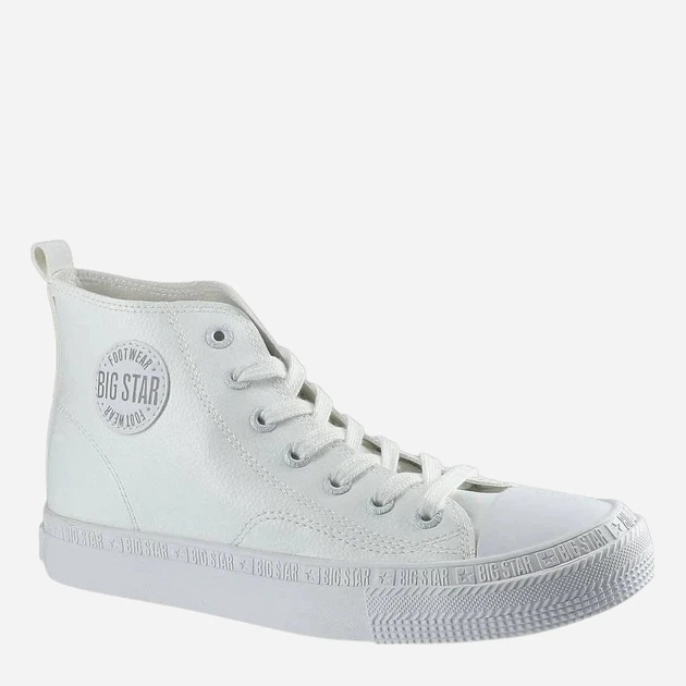Trampki damskie z eko skóry wysokie Big Star GG274016 41 Białe (5900714369927) - obraz 7