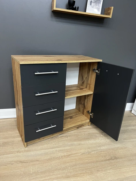 Комод Standart 4+1 Дуб Аппалачі/Антрацит 800x792x350 мм. - изображение 5