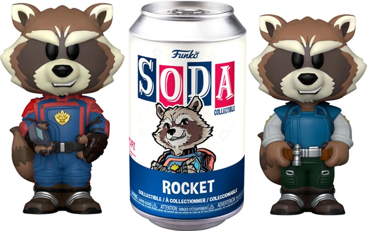 Figurka-niespodzianka Funko Soda Marvel Guardians of the Galaxy Rocket 5 + 1 Chase 9 cm (889698688222) - obraz 1