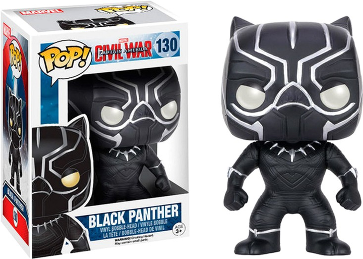 Figurka Funko Pop! Marvel Captain America Civil War Black Panther 9 cm (849803072292) - obraz 1