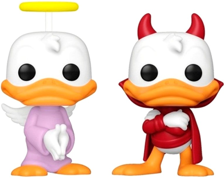 Набір фігурок Funko Pop! Disney Donald Duck Donalds Shoulder Angel and Devil Exclusive 10 см 2 шт (889698608060) - зображення 2