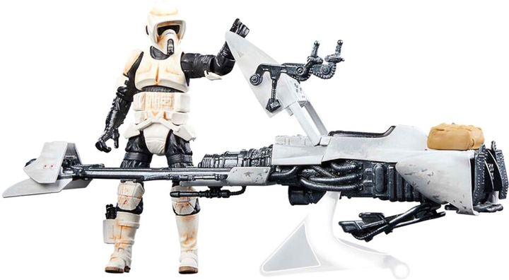 Фігурка з аксесуарами Hasbro Star Wars the Mandalorian Speeder Bike Scout Trooper & Grogu 9 см (5010996126825) - зображення 4