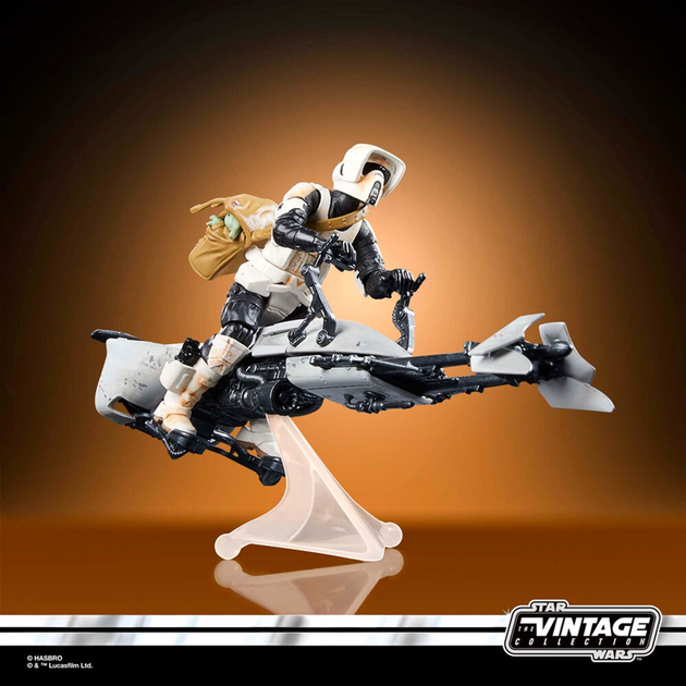 Фігурка з аксесуарами Hasbro Star Wars the Mandalorian Speeder Bike Scout Trooper & Grogu 9 см (5010996126825) - зображення 12