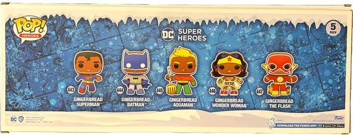 Набір фігурок Funko DC Super Heroes Gingerbread 5 шт (889698664509) - зображення 3